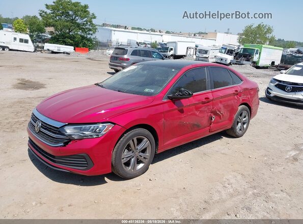 3VW7M7BU6PM034296 2023 VOLKSWAGEN JETTA Red Առջևի ձախ երեք քառորդ տեսարան