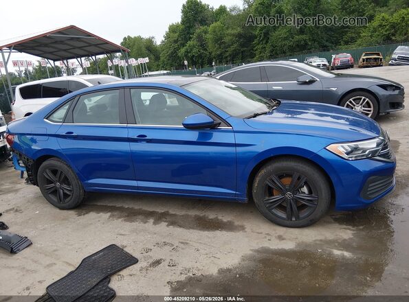 3VW7M7BU8PM038205 2023 VOLKSWAGEN JETTA Blue Widok wnętrza 360 stopni
