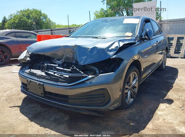 3VW7M7BU9RM013459 2024 VOLKSWAGEN JETTA Gray წინა მარცხენა ხედი სამი მეოთხედიდან