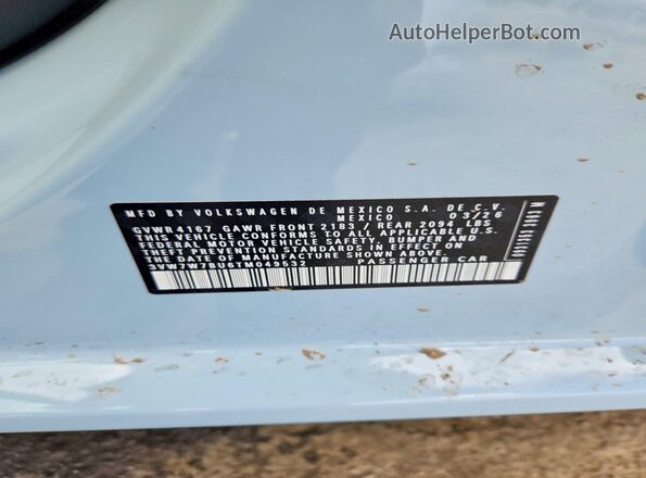 3VW7W7BU6TM049532 2026 VOLKSWAGEN JETTA Blue 