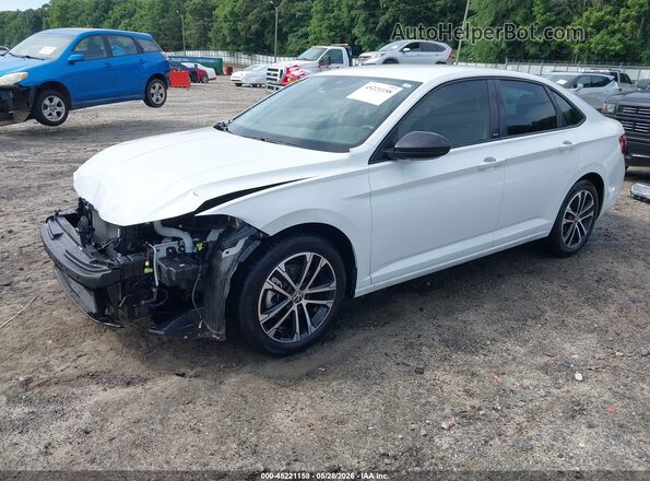 3VWBM7BU2RM079085 2024 VOLKSWAGEN JETTA White წინა მარცხენა ხედი სამი მეოთხედიდან