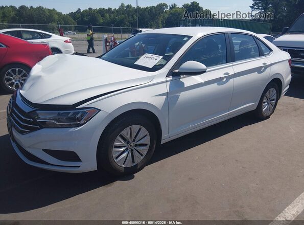 3VWC57BU0KM076421 2019 VOLKSWAGEN JETTA Белый Передняя левая четверть