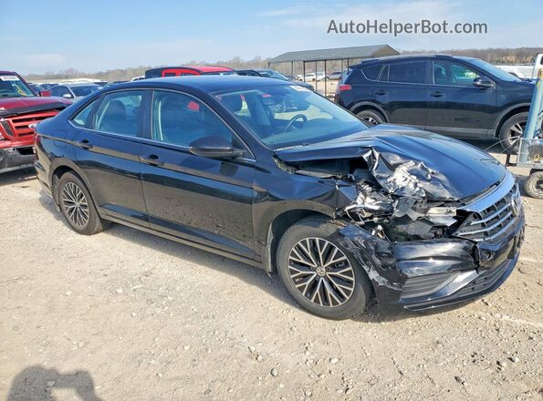 3VWC57BU2MM101886 2021 VOLKSWAGEN JETTA Черный Передняя правая четверть