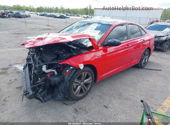 3VWC57BU4MM017505 2021 VOLKSWAGEN JETTA Red წინა მარცხენა ხედი სამი მეოთხედიდან