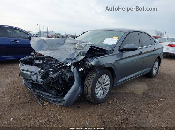 3VWC57BU9KM158213 2019 VOLKSWAGEN JETTA Серый Передняя левая четверть