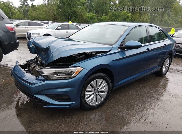 3VWC57BUXKM201280 2019 VOLKSWAGEN JETTA Blue Przód lewy