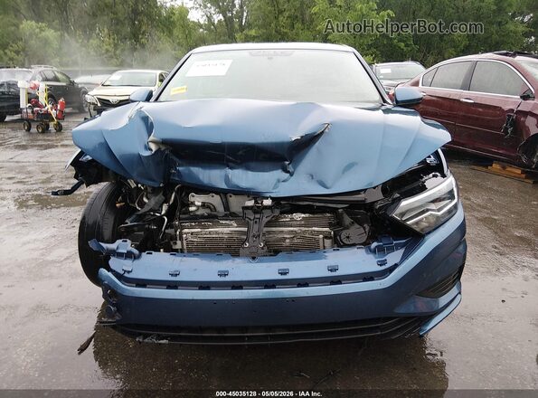 3VWC57BUXKM201280 2019 VOLKSWAGEN JETTA Blue Widok wnętrza z tyłu