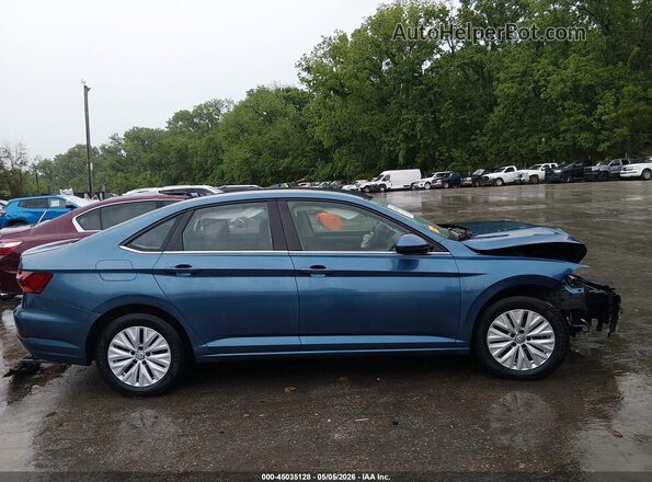 3VWC57BUXKM201280 2019 VOLKSWAGEN JETTA Blue Widok wnętrza 360 stopni