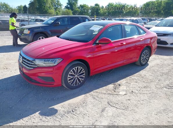 3VWCB7BU1KM224486 2019 VOLKSWAGEN JETTA Красный Передняя левая четверть