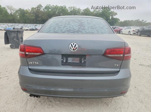 3VWDB7AJ3JM222989 2018 VOLKSWAGEN JETTA Gray Widok z tyłu