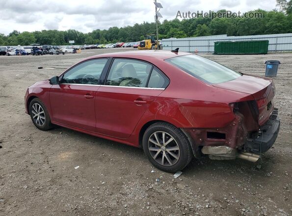 3VWDB7AJ6JM233548 2018 VOLKSWAGEN JETTA Темно-бордовый 