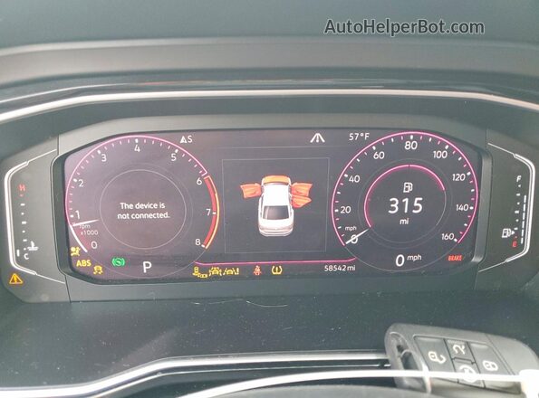 3VWE57BU9LM088741 2020 VOLKSWAGEN JETTA Белый Вид щитка приборов