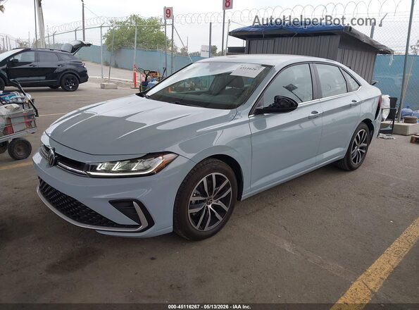 3VWEX7BU1SM020409 2025 VOLKSWAGEN JETTA Light Blue Передняя левая четверть