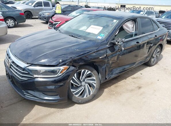 3VWG57BU7LM094966 2020 VOLKSWAGEN JETTA Black Առջևի ձախ երեք քառորդ տեսարան