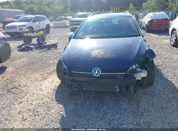 3VWM17AU8HM544809 2017 VOLKSWAGEN GOLF Dark Blue უკანა სალონის ხედი