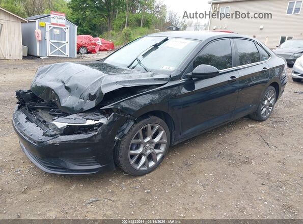 3VWN57BU7KM228087 2019 VOLKSWAGEN JETTA Черный Передняя левая четверть