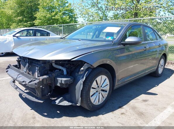 3VWN57BU8KM105074 2019 VOLKSWAGEN JETTA Gray Przód lewy