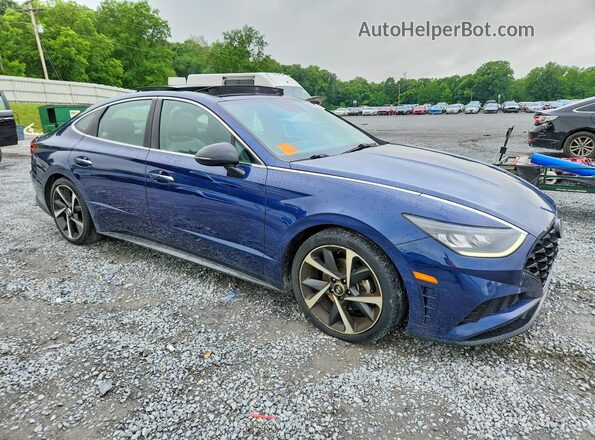 5NPEJ4J28NH133349 2022 HYUNDAI SONATA Blue 