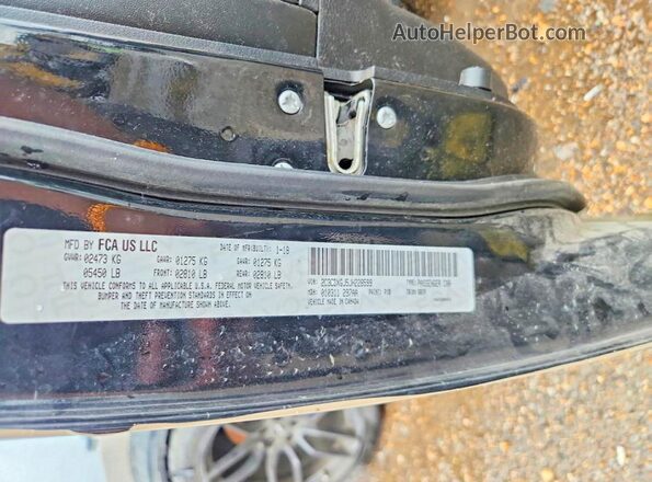 2C3CDXGJ5JH228599 2018 DODGE CHARGER Tan VIN კოდის სტიკერის ხედი