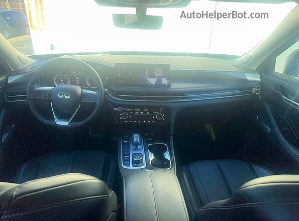 5N1AL1FR4SC338327 2025 INFINITI QX60 White Панорамний вид салону 360°