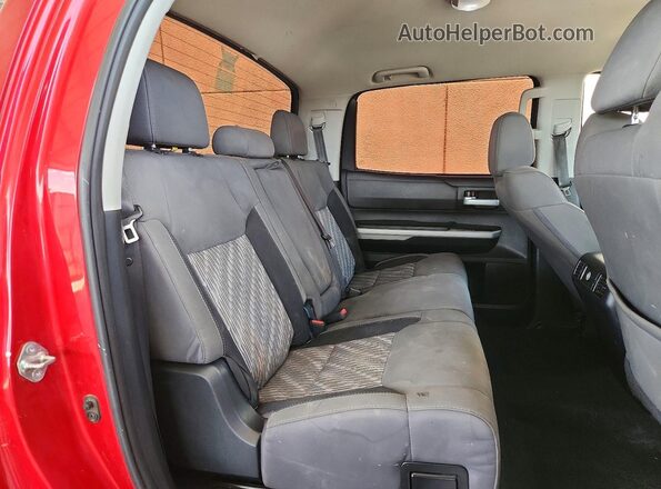 5TFEY5F16KX245780 2019 TOYOTA TUNDRA Red Rear interior view