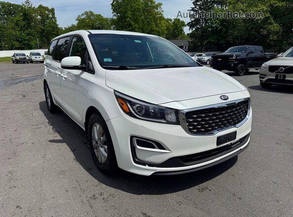 KNDMB5C18K6525496 2019 KIA SEDONA White Widok z przodu