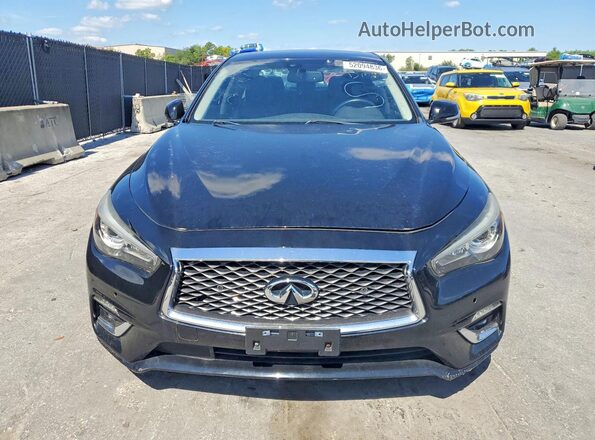 JN1EV7AR4JM440247 2018 INFINITI Q50 Black Հետևի տեսք