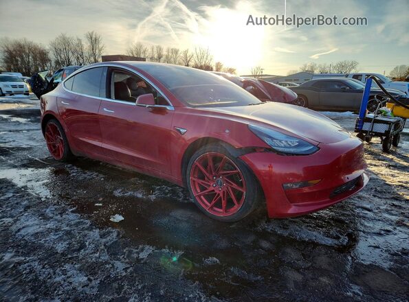 5YJ3E1EA4JF032913 2018 TESLA MODEL Red 