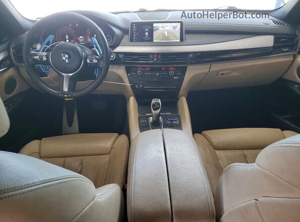 5UXKU0C53J0G80953 2018 BMW X6 White Vista del cuadro de instrumentos