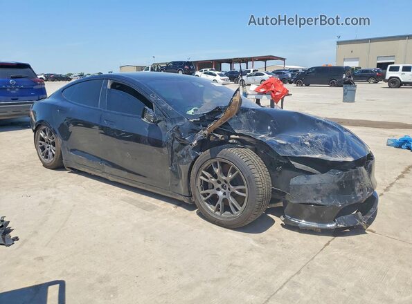5YJSA1E6XNF471526 2022 TESLA MODEL S Черный Вид спереди