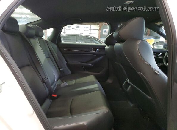 1HGCV1F36NA091381 2022 HONDA ACCORD White უკანა სავარძლების ხედი