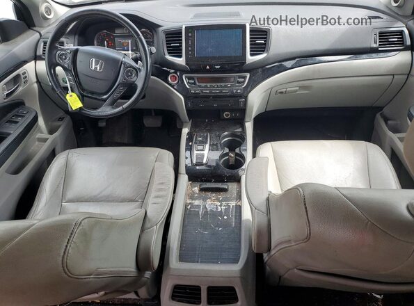 5FNYF6H99GB115148 2016 HONDA PILOT Black Вид панелі приладів