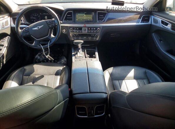 KMHGN4JE0JU247042 2018 GENESIS G80 Белый Вид щитка приборов