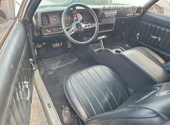 444371Z115963 1971 BUICK SKYLARK Black Widok deski rozdzielczej