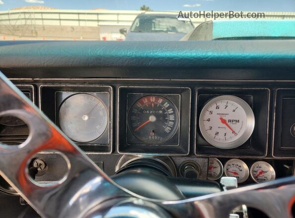 444371Z115963 1971 BUICK SKYLARK Black Widok zestawu wskaźników