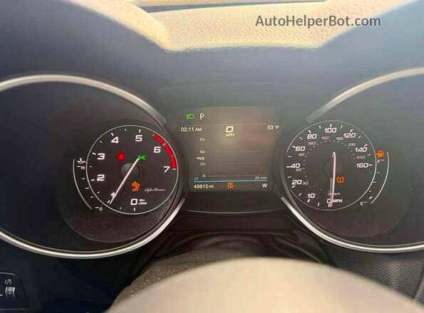 ZASPAKAN8M7D07888 2021 ALFA ROMEO STELVIO Red წინა პანელის ხედი