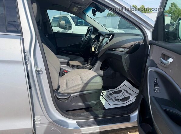 KM8SMDHF3HU179406 2017 HYUNDAI SANTA Silver 