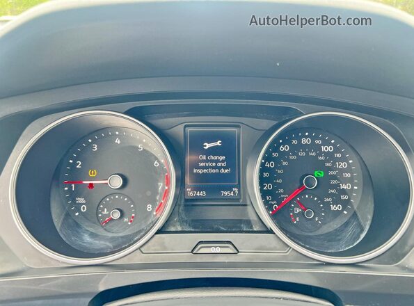 3VV2B7AX5LM114005 2020 VOLKSWAGEN TIGUAN White Вид щитка приладів