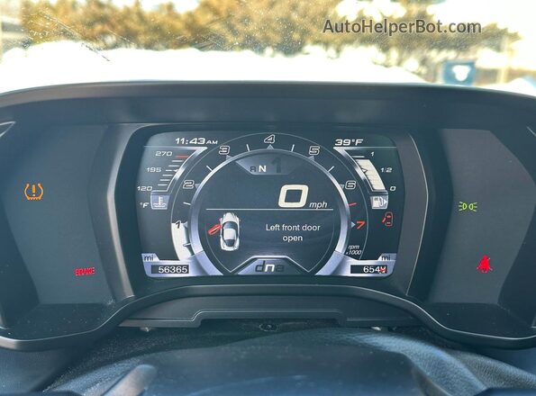 ZARBAAA41GM177436 2016 ALFA ROMEO 4C White Instrument cluster view