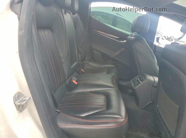 ZAM57RTA9G1177091 2016 MASERATI GHIBLI White Вид задньої частини салону
