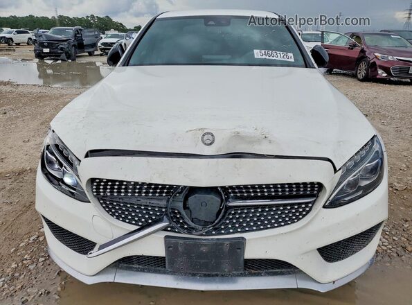 55SWF6EB0GU132868 2016 MERCEDES-BENZ C White Вид ззаду
