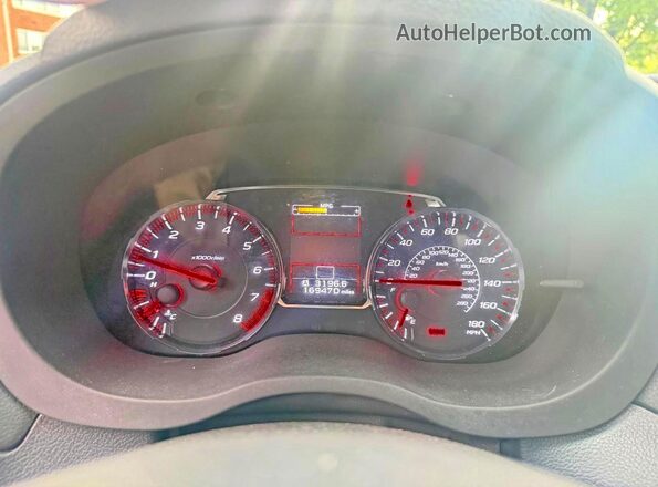 JF1VA1C64K9800720 2019 SUBARU WRX Silver ხელსაწყოთა პანელის ხედი