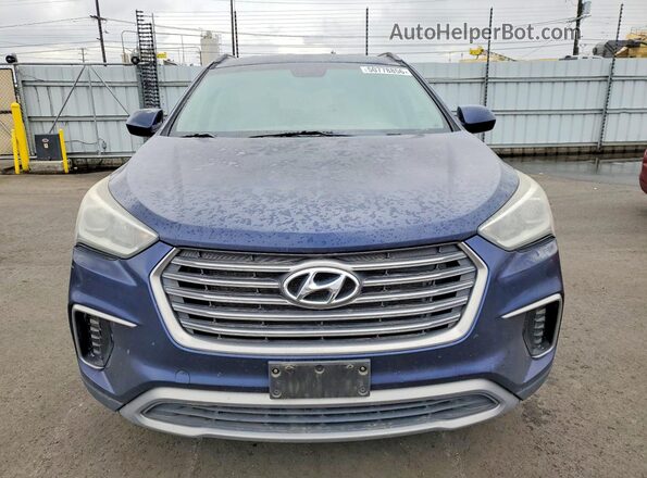 KM8SM4HF7HU212794 2017 HYUNDAI SANTA FE Синий 