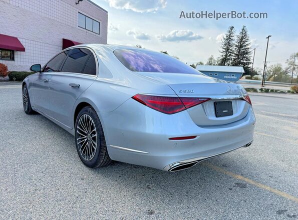 W1K6G7GB1MA018793 2021 MERCEDES-BENZ S Серебряный Передняя правая четверть