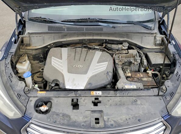 KM8SM4HF7HU212794 2017 HYUNDAI SANTA FE Синий 