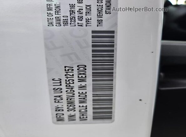 3C6MRVJG4PE512157 2023 RAM PROMASTER White 