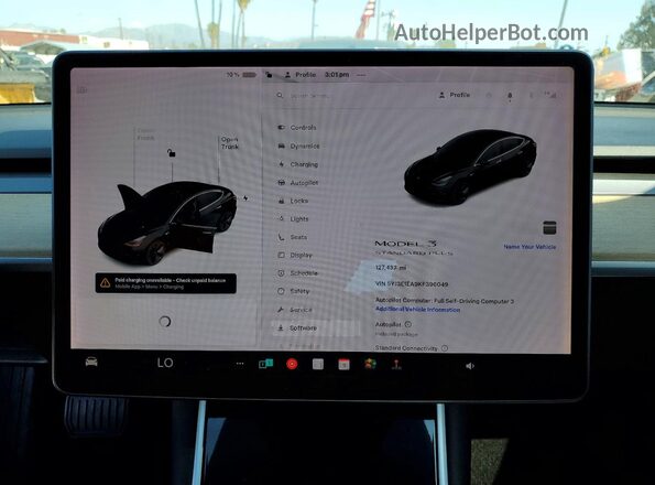 5YJ3E1EA9KF396049 2019 TESLA MODEL Black 