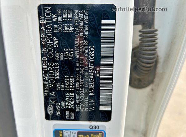 KNDEU2AA8M7105850 2021 KIA SELTOS Белый 