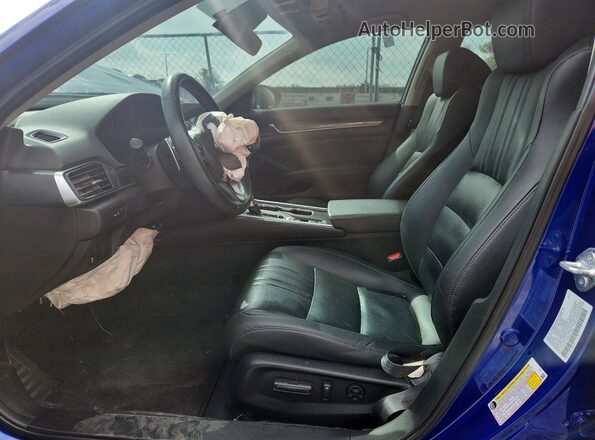 1HGCV1F46MA117906 2021 HONDA ACCORD Blue Vista del salpicadero