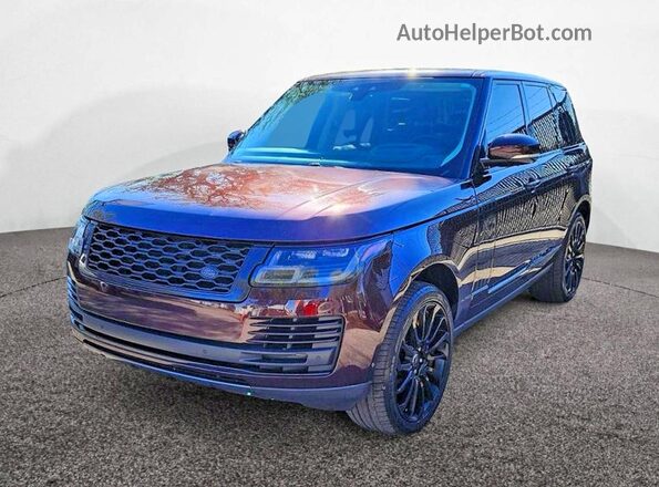 SALGS2SV3KA516615 2019 LAND ROVER RANGE Burgundy Trasero derecho